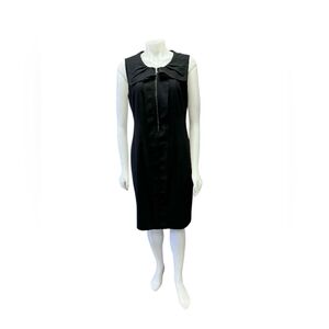Tahari Dress Black Sleeveless Formal Size 10  EUC Midi